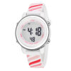 Girls Digital Sports Watch with many features - Pink Swirls