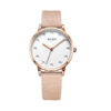 Women, Teen, Girls Analog Watch with Peach Genuine Leather Band  - Gift Box Included